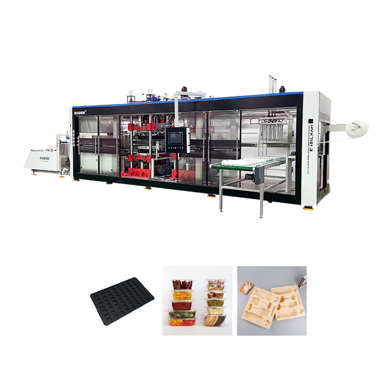 HYX-7161 Helt automatisk positiv og negativt trykk 3 stasjoner termoformingsmaskin