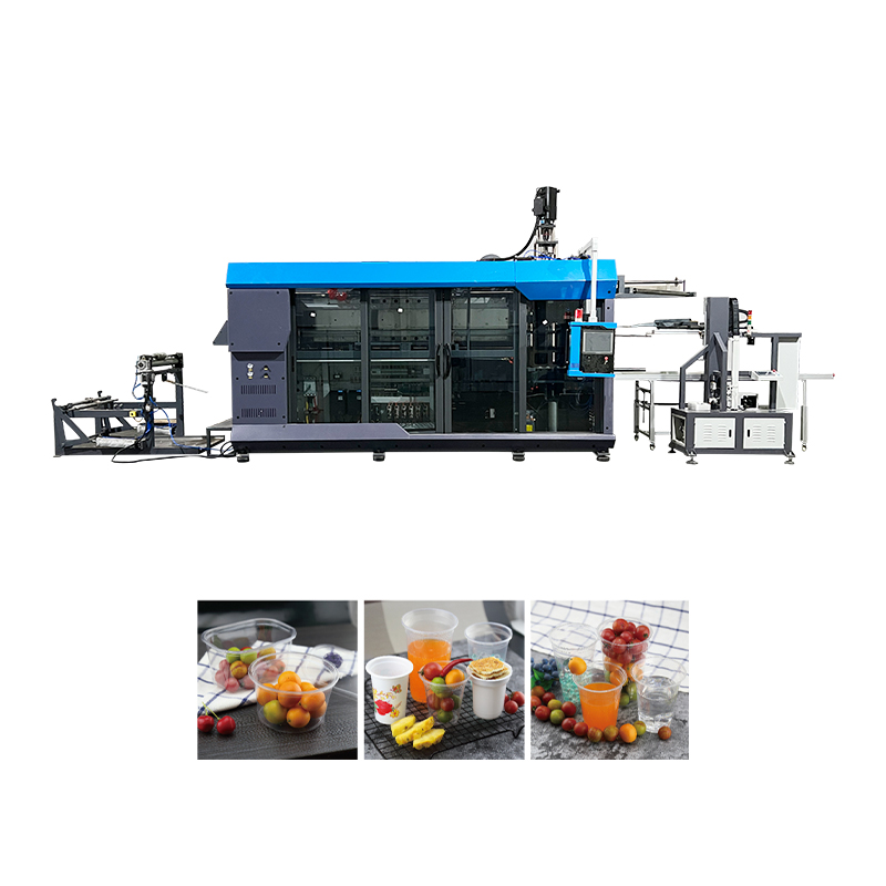 Full Servo Motor Drive Cup/Lid/Bowl Thermoforming Machine